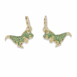 T-Rex ear charm forgylt