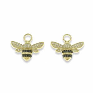 Bee ear charm forgylt