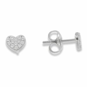 Heart ear stud