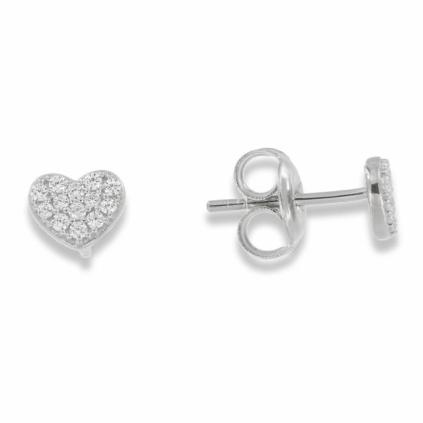 Heart ear stud