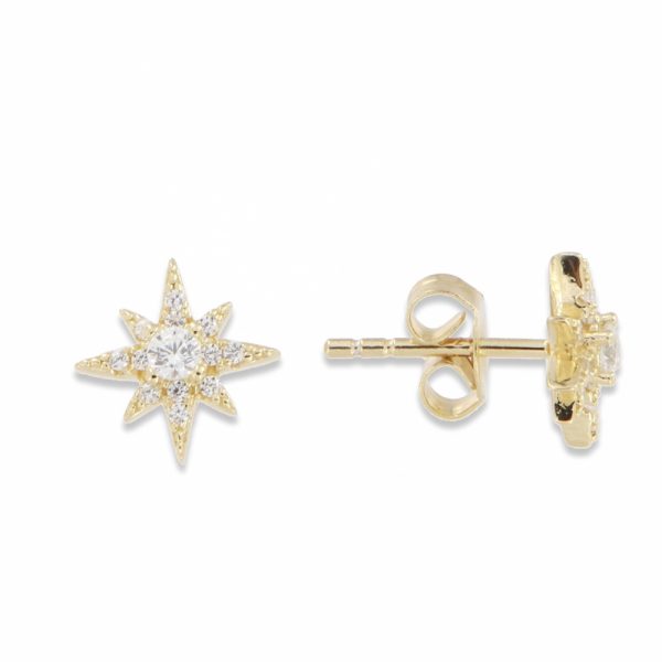 Nova ear stud forgylt