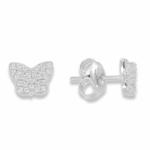 Butterfly ear stud