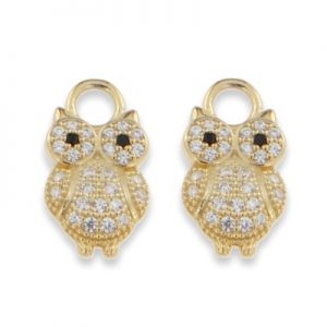Owl ear charm forgylt
