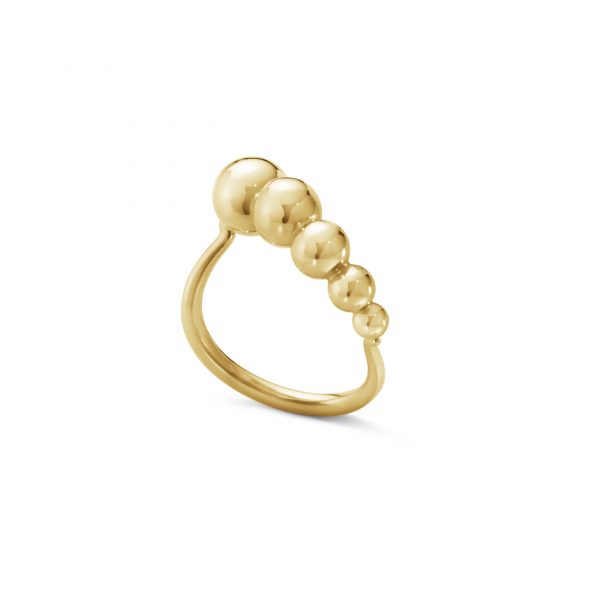 MOONLIGHT GRAPES ring 18 kt. gult gull str 54 (stor i str)