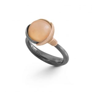 Lotus ring 2 Mix - Blush månesten