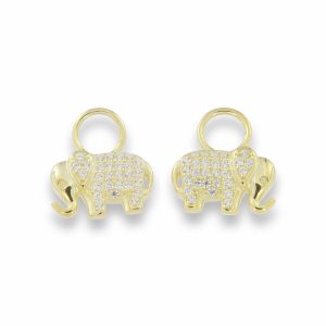 ELEPHANT  ear charm forgylt