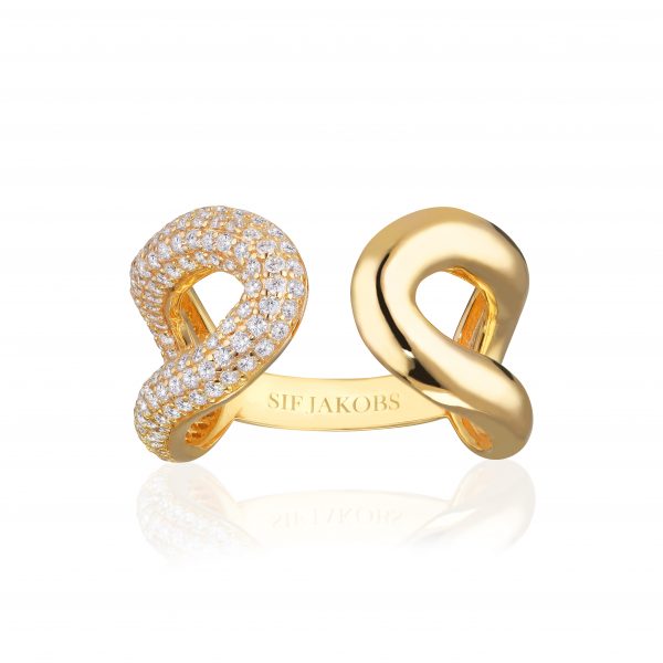 CAPRI Due Ring Gold plated
