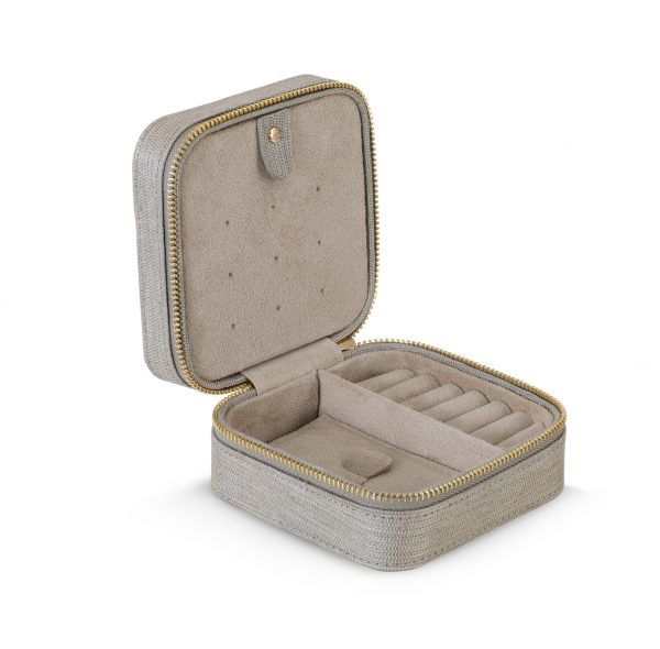 Smykkeskrin Beige råsilke
