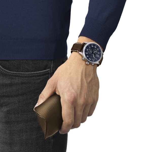 Tissot Chrono XL Chronograph Blå skive - rem - Bilde 4