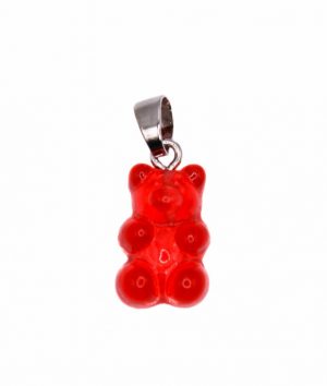 Teddybear Silver Red