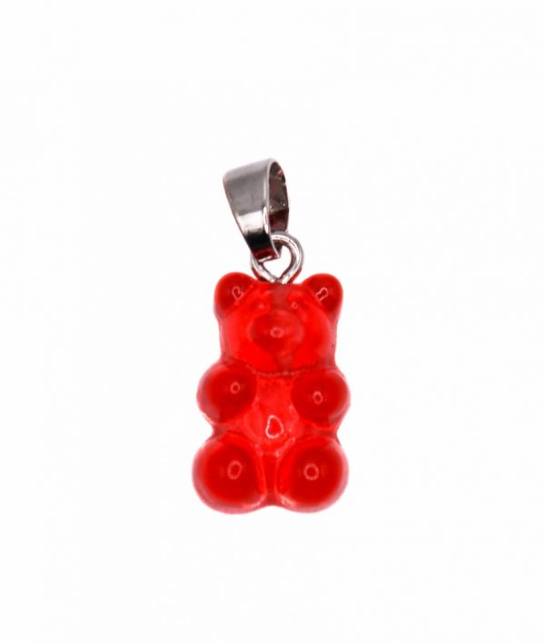 Teddybear Silver Red