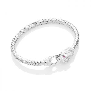 Monaco bangle brace Silver -armbånd