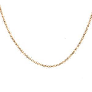 Anhengskjede forgylt rund anker 1,2mm - 60 cm
