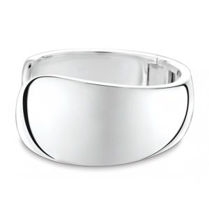 Sølv armring hengslet
