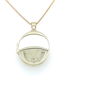 Gull medaljong 23x16mm