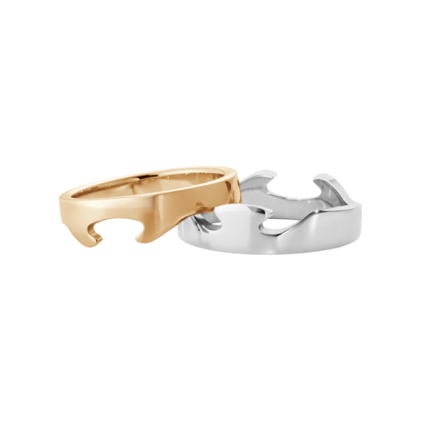 FUSION todelt ring hvitt- og rose´gull - Bilde 3