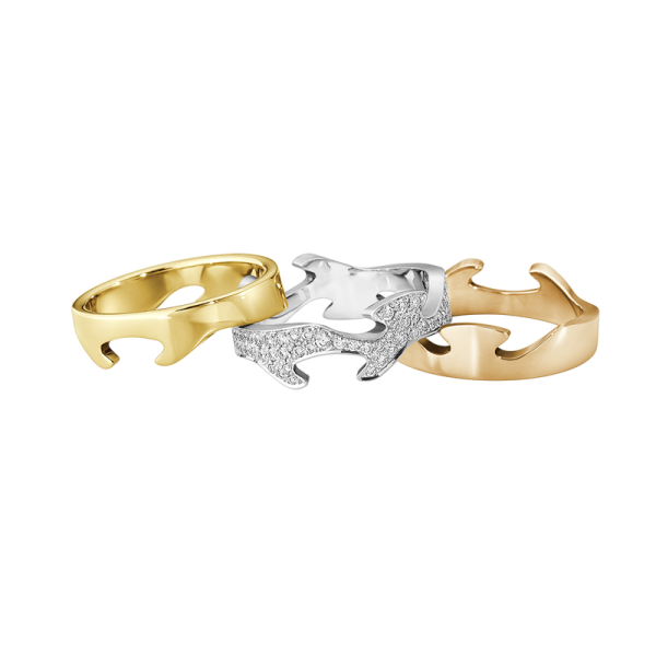 FUSION 3-delt ring m/ diamanter - Bilde 2