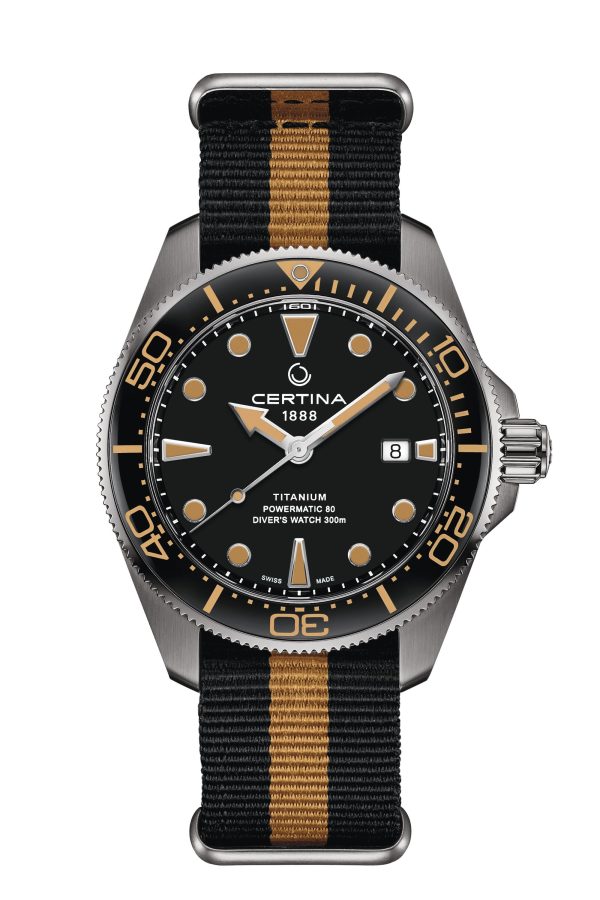Certina DS Action Diver 43 Titan -Svart m/ natorem
