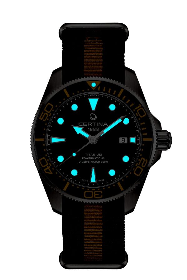 Certina DS Action Diver 43 Titan -Svart m/ natorem - Bilde 5