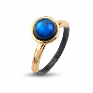 Victoria Rose Rainbow moon ring