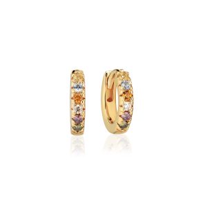 ELLERA Piccolo Earrings Gold plated Mulitcolour