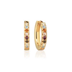 ELLERA Medio Earrings Gold plated Multicolour