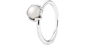 Pandora Cultured Elegance ring m/ perle