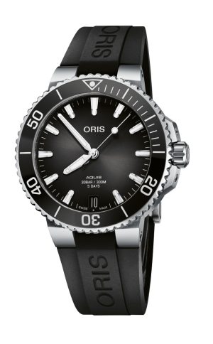 Aquis Date Caliber 400 Antrasitt- 41,5mm Gummirem