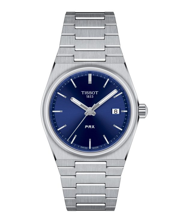 TISSOT PRX 35mm - Stål Blå Quartz