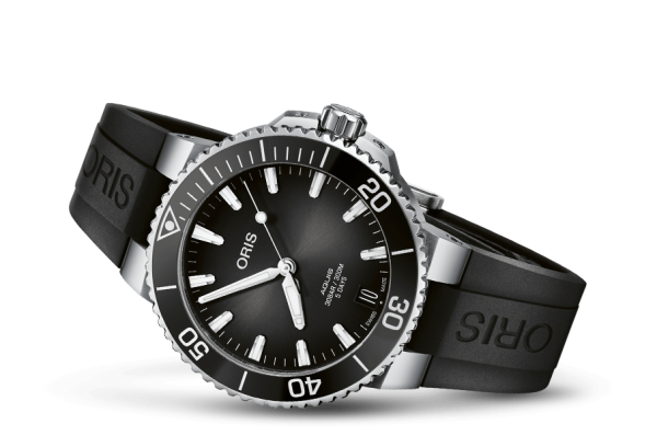 Aquis Date Caliber 400 Antrasitt- 41,5mm Gummirem - Bilde 7