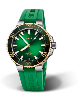 Aquis Date Caliber 400  Grønn- 41,5mm Bicolour