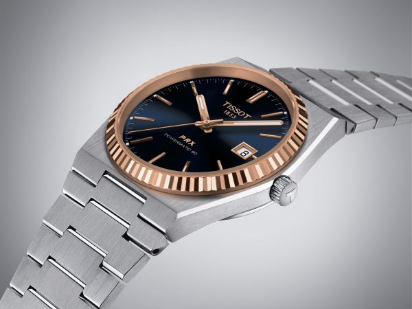 TISSOT PRX 40mm Stål-Gull Powermatic 80 Blå - Bilde 2
