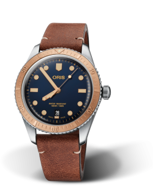 Divers Sixty five Stål-Bronse Blå 40mm Rem
