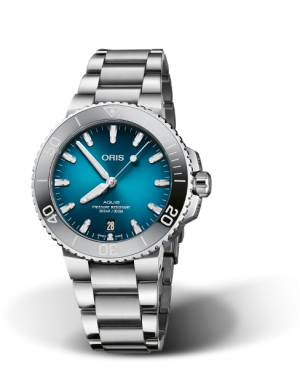 Aquis Date  -Lys Blå 39,5mm