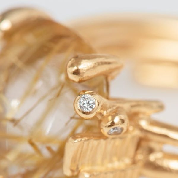 BoHo ring medium m/ Rutilkvarts - Bilde 2