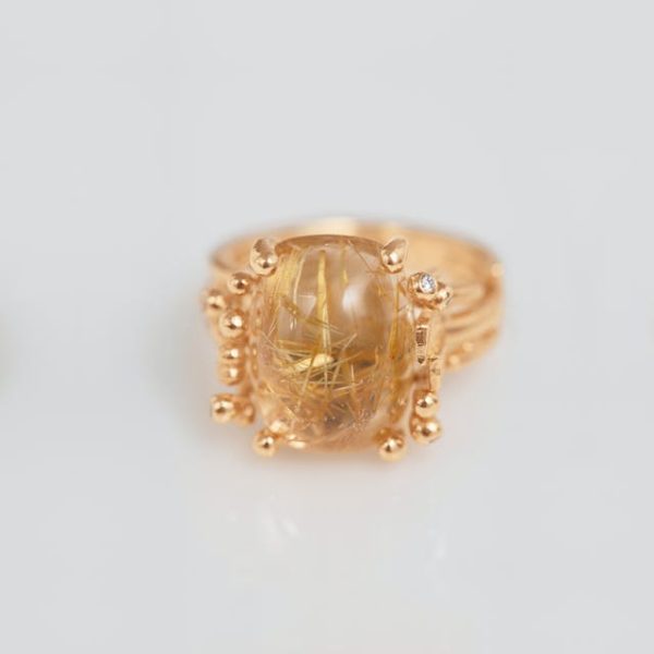 BoHo ring medium m/ Rutilkvarts - Bilde 5