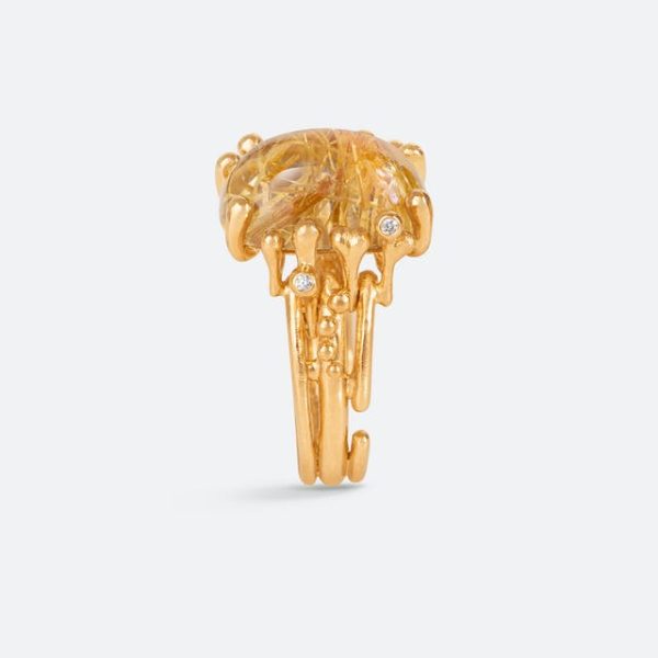 BoHo ring medium m/ Rutilkvarts - Bilde 4