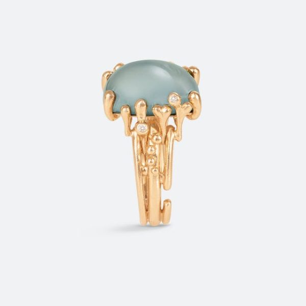 BoHo ring medium m/ akvamarin - Bilde 7