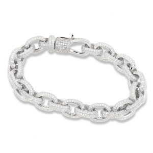 Miami Grande sølv armbånd m/ cubic zirkonia