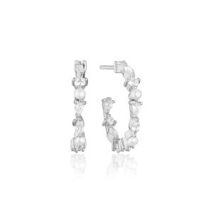 ADRIA Creolo Medio Earrings silver