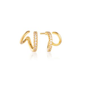 ELLERA Due Piccolo Earrings Gold plated