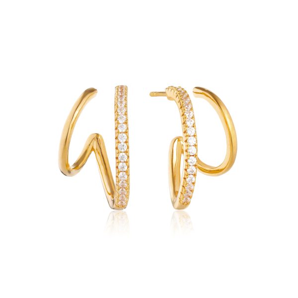 ELLERA Due Grande Earrings Gold plated