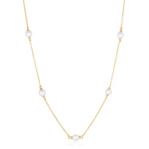 PADUA Cinque Necklace Gold plated Freshwater Pearls