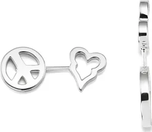 Peace and love ørepynt