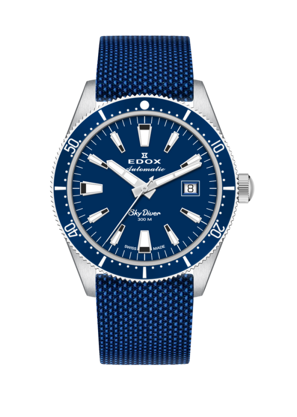 Edox Skydiver Date Automatic Limited Edition - Blå - Bilde 2