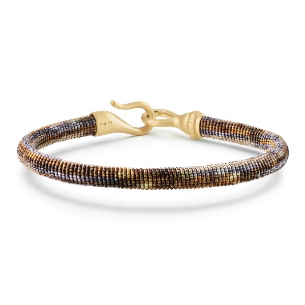 Life armbånd 6mm m/ gull - Velvet rope