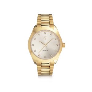 Joelle Double - sølv urskive m/ cubic zirkonia