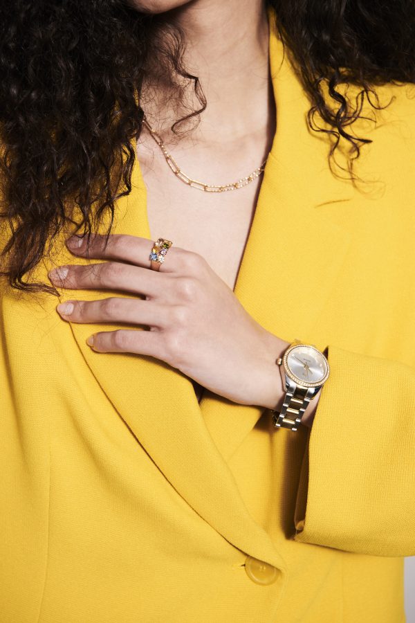 Valeria Bicolour sølv urskive m/ cubic zirkonia - Bilde 2