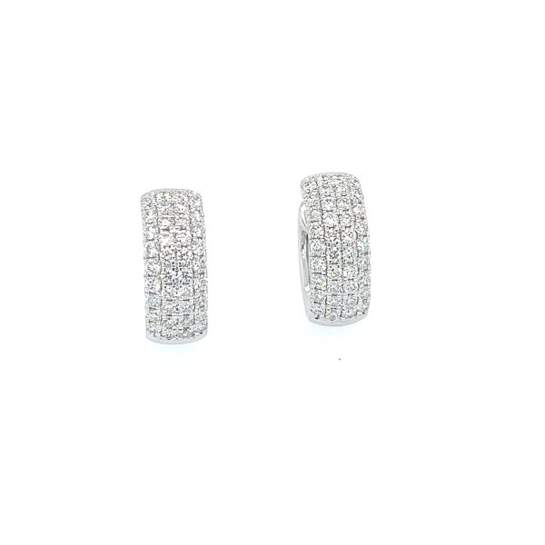 Hvitt gull  øreringer m/ diamanter 0,61ct - Bilde 3