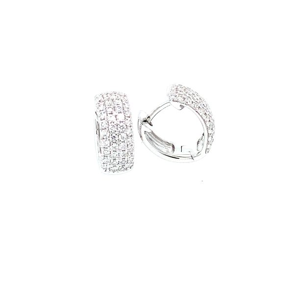 Hvitt gull  øreringer m/ diamanter 0,61ct - Bilde 2